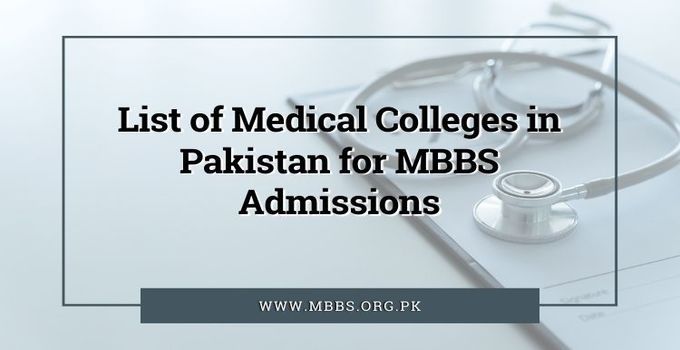 List of Medical Colleges in Pakistan [Public & Private Sector]