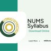 NUMS Syllabus 2025